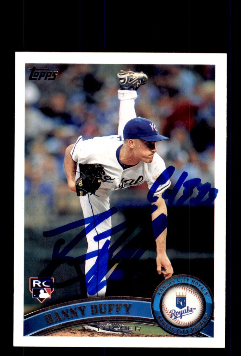 Signed Baseball Card Auto Danny Duffy 2011 Topps Update #US312 Royals
