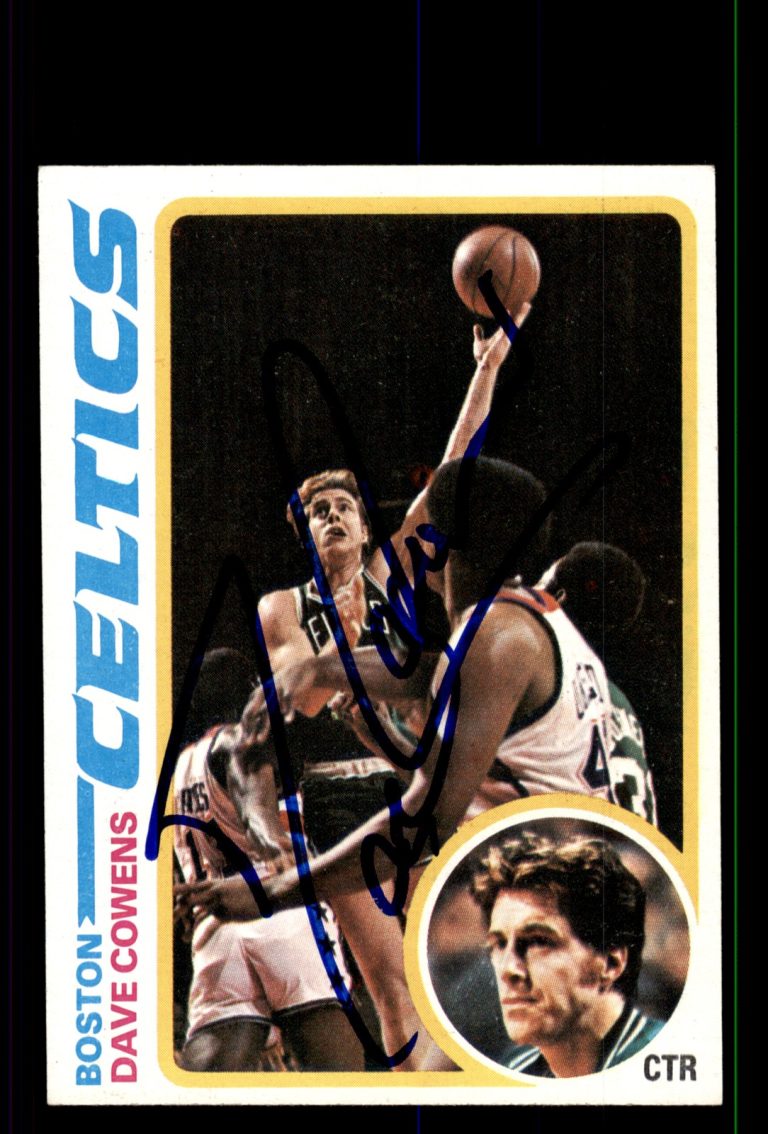 Signed Basketball Card Auto Dave Cowens 1978-79 Topps #40 Boston Celtics