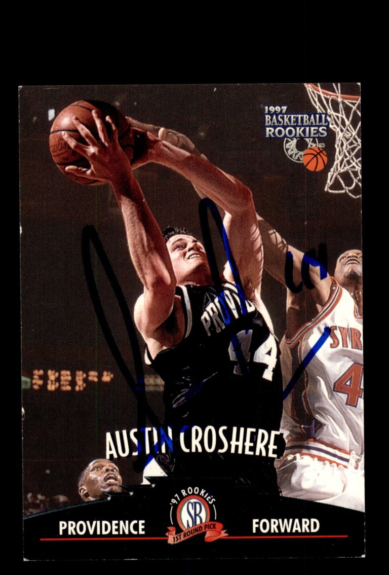 Signed Basketball Card Auto Austin Croshere 1997 Score Board Rookies #23 Friars