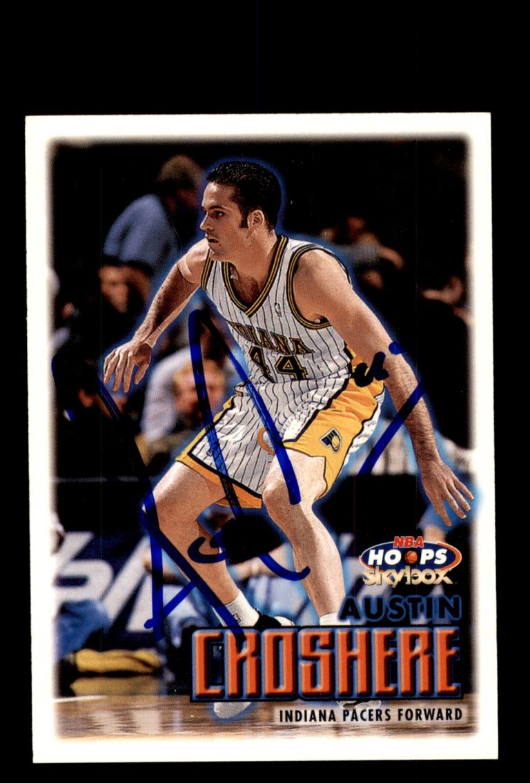 Signed Basketball Card Auto Austin Croshere 1999-00 Hoops #39 Indiana Pacers