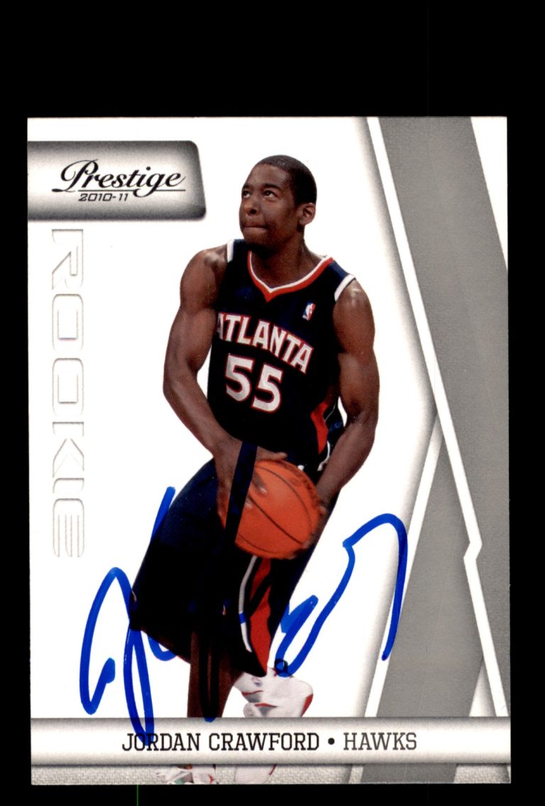 Signed Basketball Card Auto Jordan Crawford 2010-11 Panini Prestige #177 Hawks