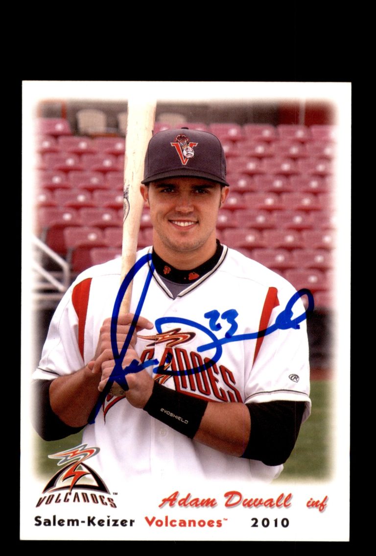 Signed Baseball Card Auto Adam Duvall 2010 Grandstand Salem-Keizer Volcanoes