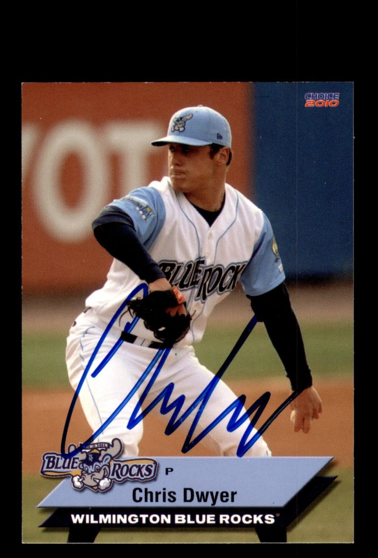 Signed Baseball Card Auto Chris Dwyer 2010 Choice Wilmington Blue Rocks #11