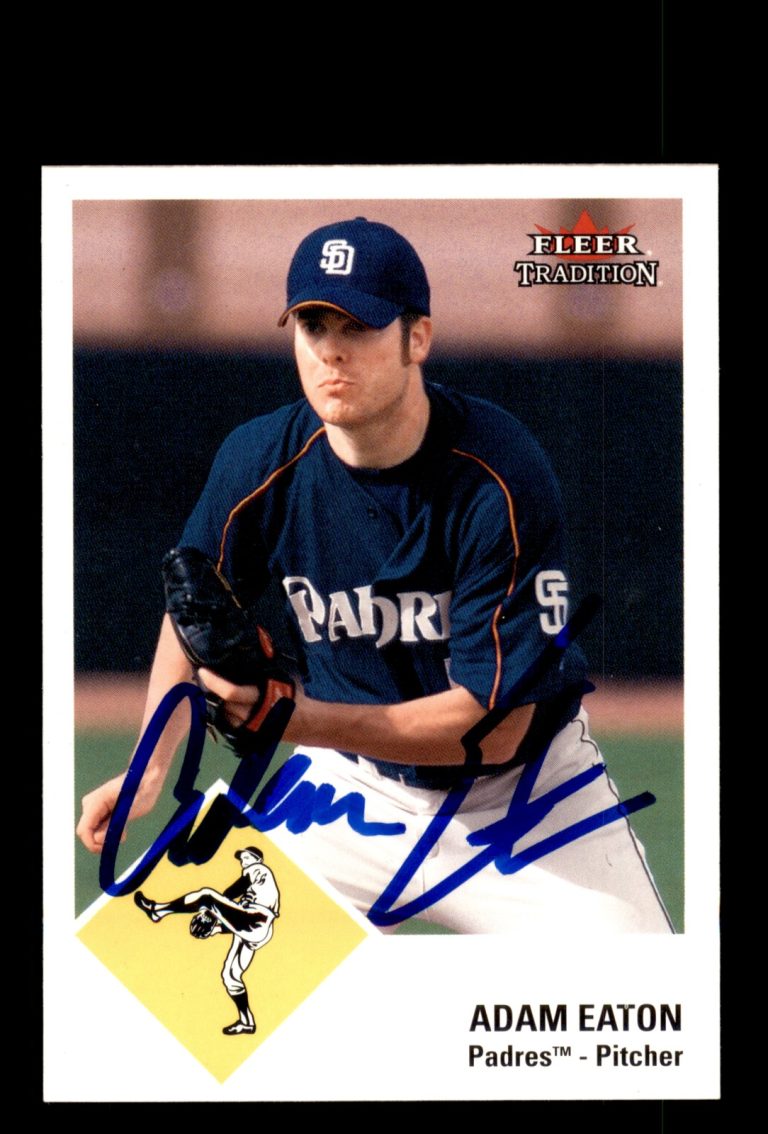 Signed Baseball Card Auto Adam Eaton 2003 Fleer Tradition #U22 San Diego Padres