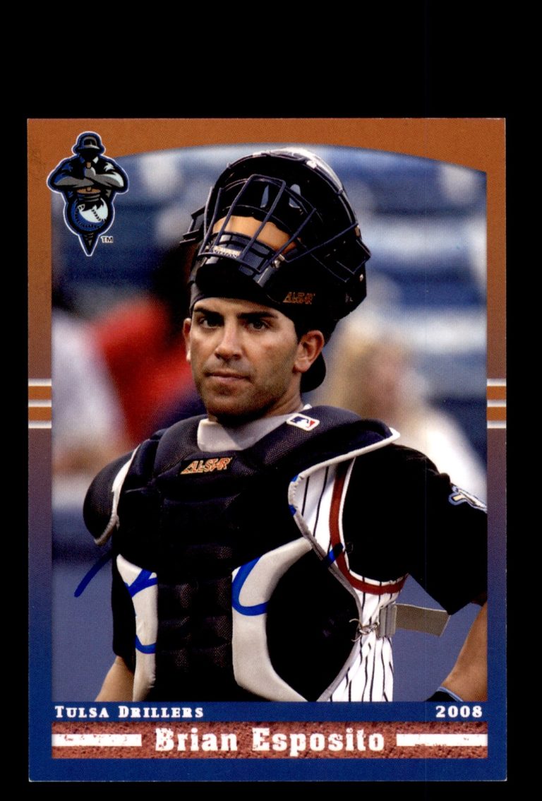 Signed Baseball Card Auto Brian Esposito 2008 Grandstand Tulsa Drillers