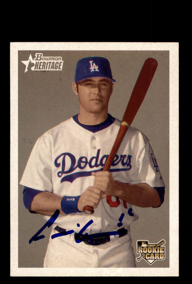 Signed Baseball Card Auto Andre Ethier 2006 Bowman Heritage #295 Dodgers
