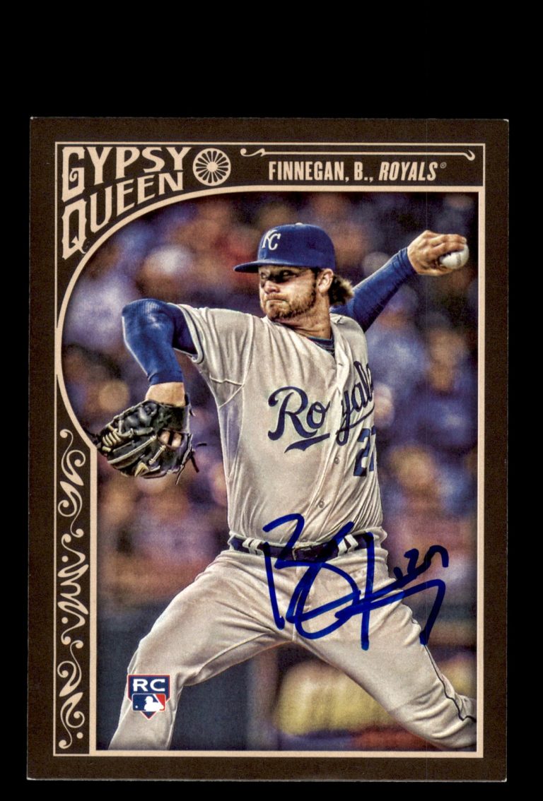 Signed Baseball Card Auto Brandon Finnegan 2015 Topps Gypsy Queen #54 Royals
