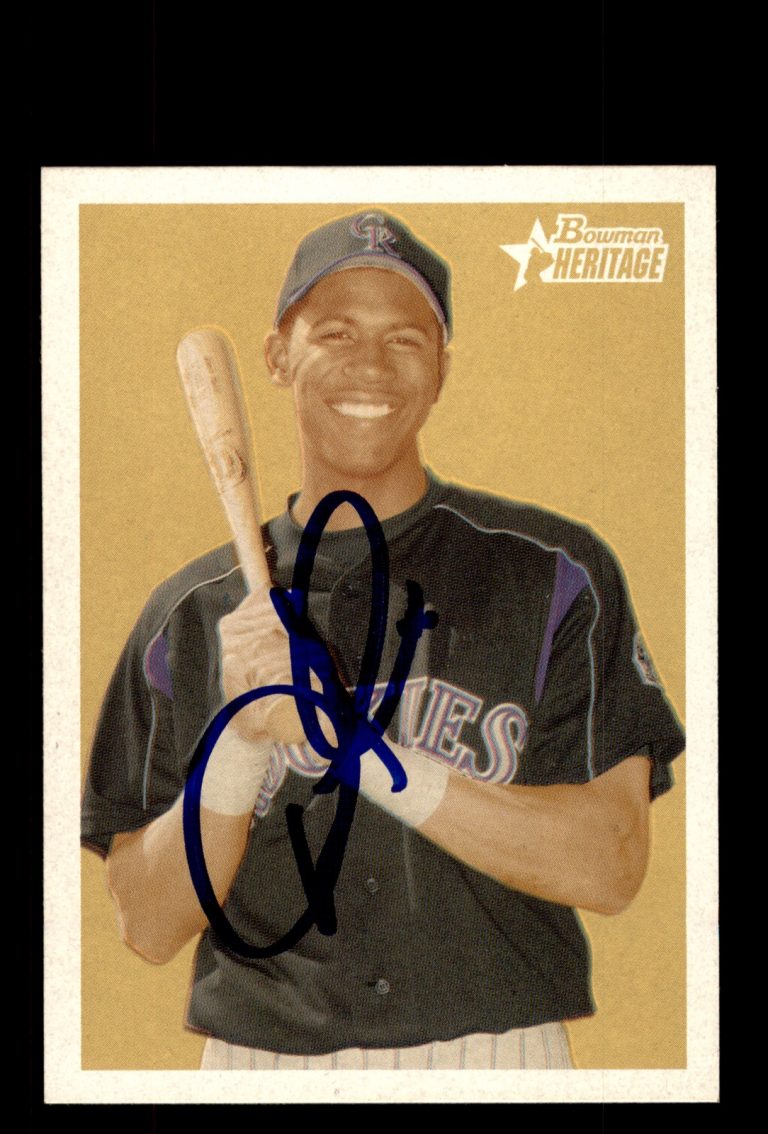 Signed Baseball Card Auto Dexter Fowler 2006 Bowman Heritage #BHP37 Rockies