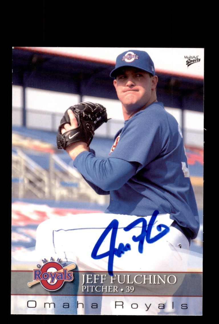 Signed Baseball Card Auto Jeff Fulchino 2008 MultiAd Omaha Royals