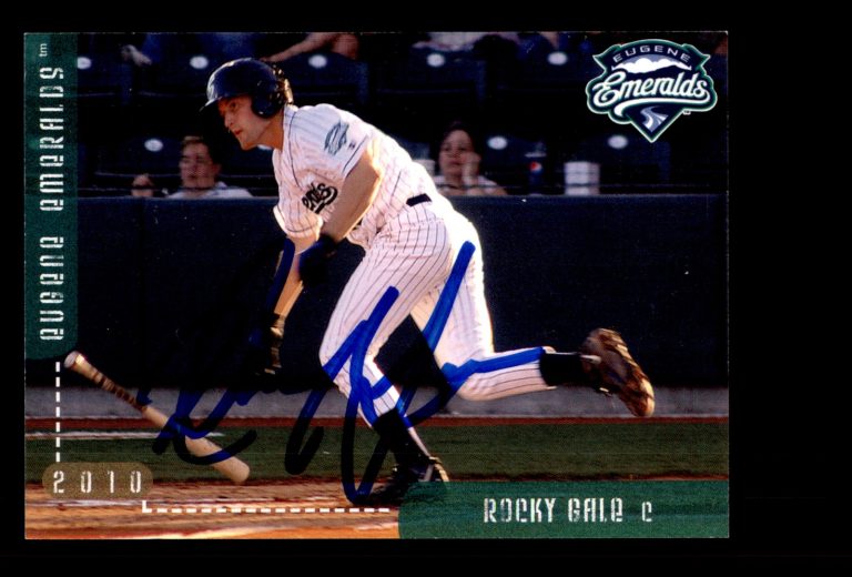 Signed Baseball Card Auto Rocky Gale 2010 Grandstand Eugene Emeralds