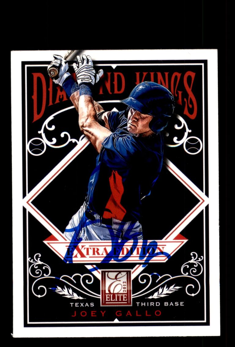 Signed Baseball Card Auto Joey Gallo 2012 Panini Elite #11 Texas Rangers