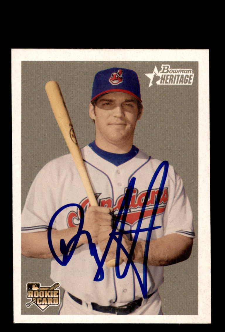 Signed Baseball Card Auto Ryan Garko 2006 Bowman Heritage #289 Cleveland Indians