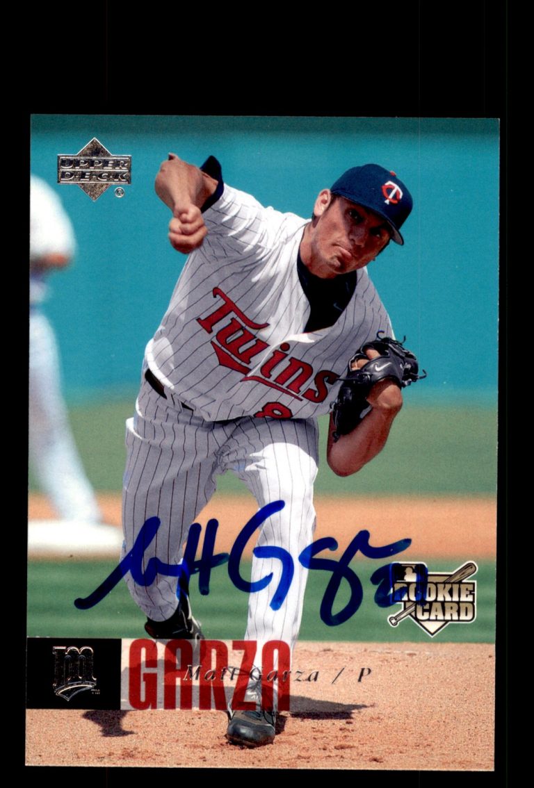 Signed Baseball Card Auto Matt Garza 2006 Upper Deck #1114 Minnesota Twins