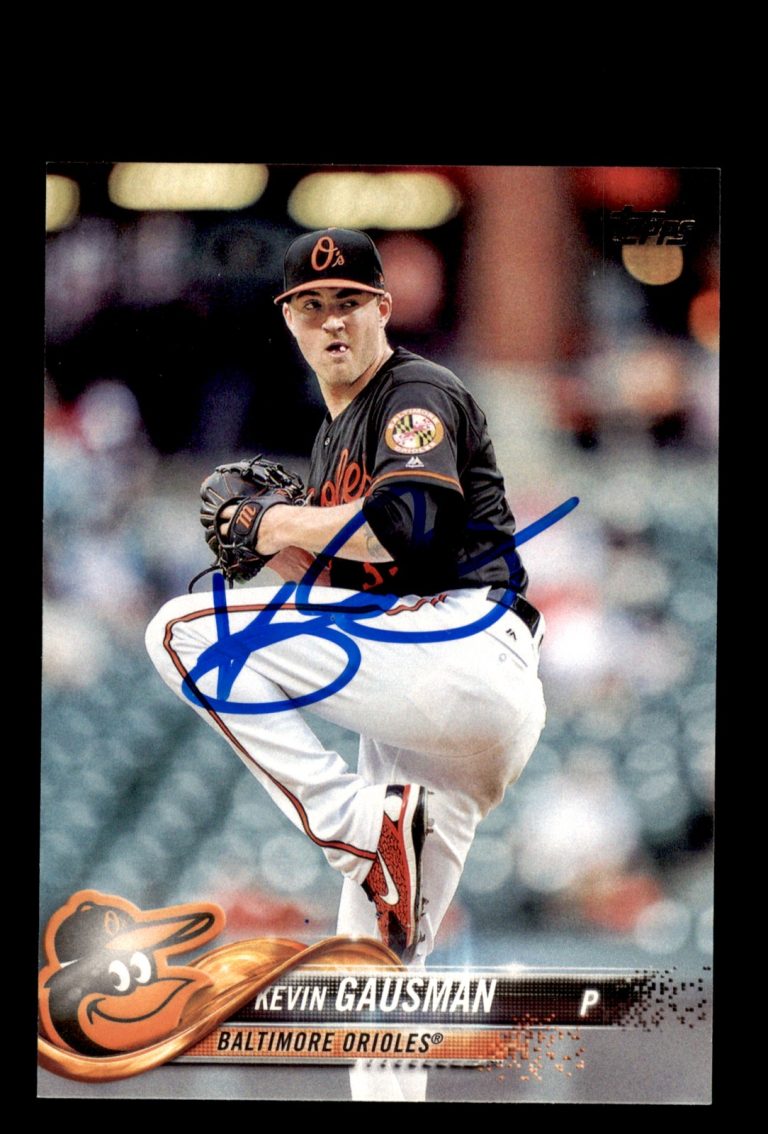 Signed Baseball Card Auto Kevin Gausman 2018 Topps #343 Baltimore Orioles
