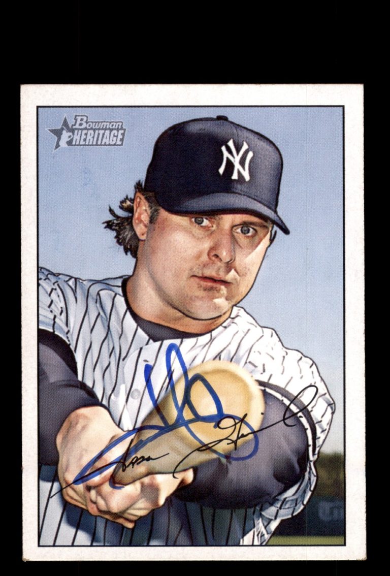 Signed Baseball Card Auto Jason Giambi 2007 Bowman Heritage #136 Yankees