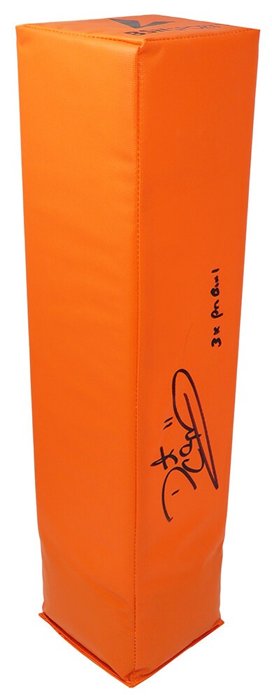 Daunte Culpepper Signed Orange Endzone Football Pylon w/3x Pro Bowl - SS COA