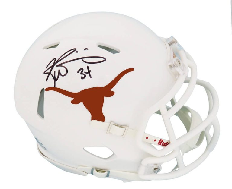 Ricky Williams Signed Texas Longhorns Riddell Speed Mini Helmet - SS COA