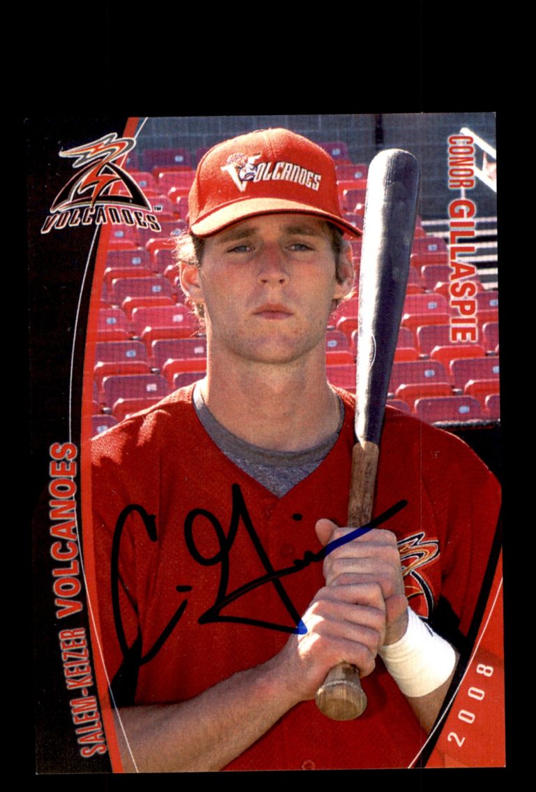 Signed Baseball Card Auto Conor Gillaspie 2008 Grandstand Salem-Keizer Volcanoes
