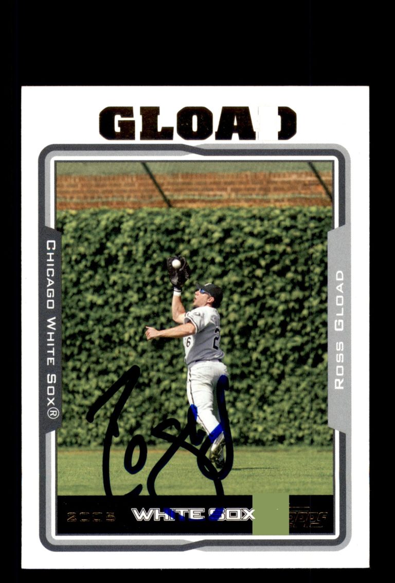 Signed Baseball Card Auto Ross Gload 2005 Topps #468 Chicago White Sox