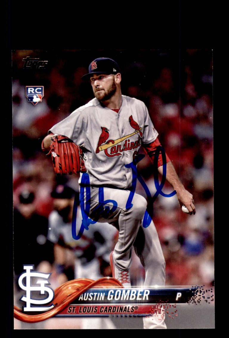 Signed Baseball Card Auto Austin Gomber 2018 Topps #US266 St. Louis Cardinals