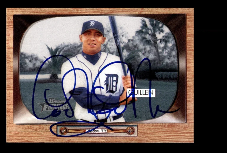 Signed Baseball Card Auto Carlos Guillen 2004 Bowman Heritage #36 Detroit Tigers