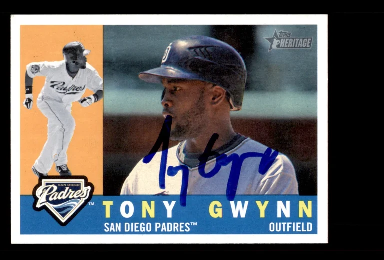 Signed Baseball Card Auto Tony Gwynn Jr. 2009 Topps Heritage #633 Padres