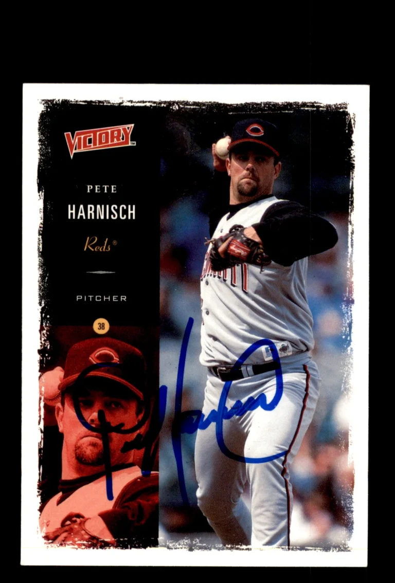 Signed Baseball Card Auto Pete Harnisch 2000 Upper Deck Victory #258 Reds