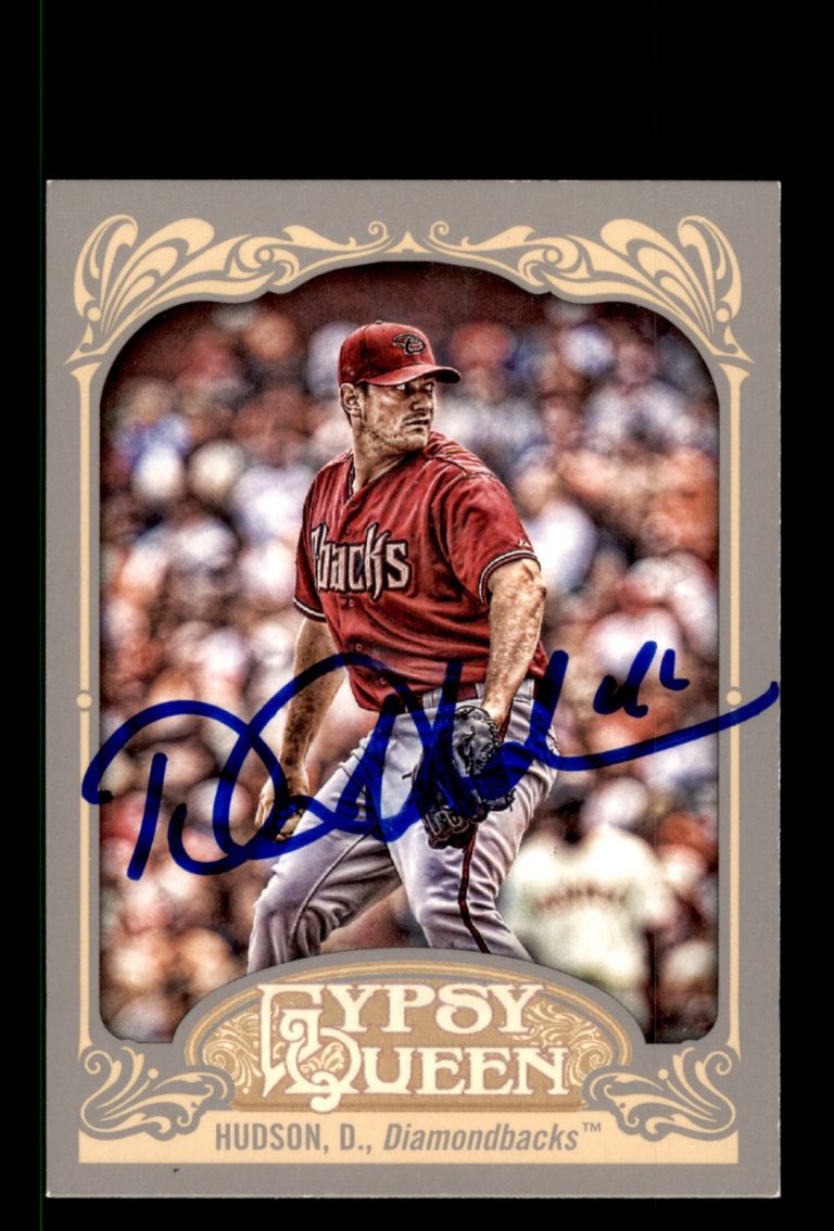 Signed Baseball Card Auto Daniel Hudson 2012 Topps Gypsy Queen #287 Diamondbacks
