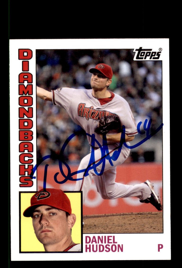 Signed Baseball Card Auto Daniel Hudson 2012 Topps Archives #173