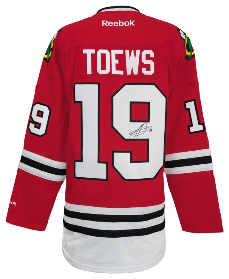 Jonathan Toews Signed Blackhawks Red Reebok Premier Hockey Jersey - (SS COA)