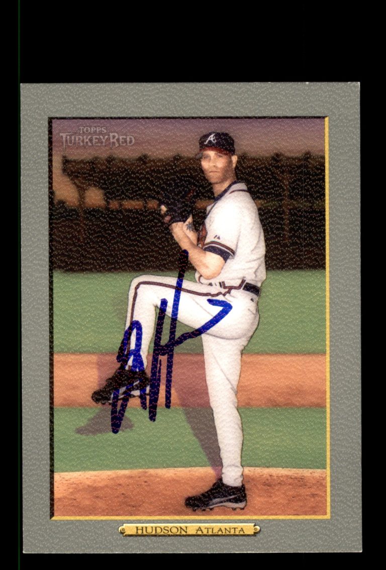 Signed Baseball Card Auto Tim Hudson 2006 Topps Turkey Red #508 Atlanta Braves