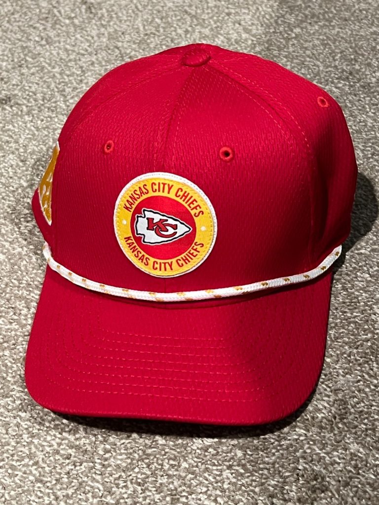 JAMES WINCHESTER GAME USED FOOTBALL HAT KANSAS CITY CHIEFS SNAPBACK