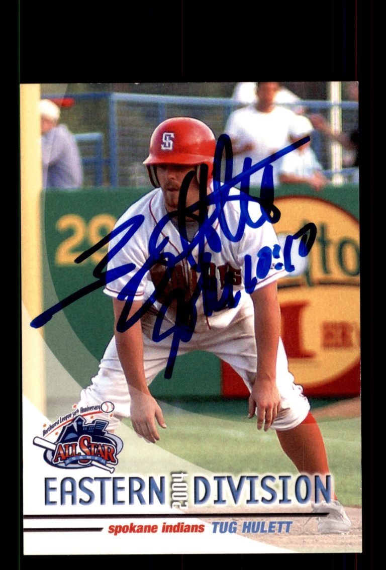 Signed Baseball Card Auto Tug Hulett 2004 Grandstand Northwest League All-Stars