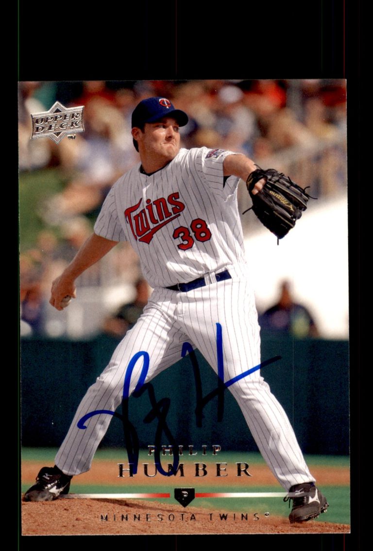 Signed Baseball Card Auto Philip Humber 2008 Upper Deck #561 Minnesota Twins
