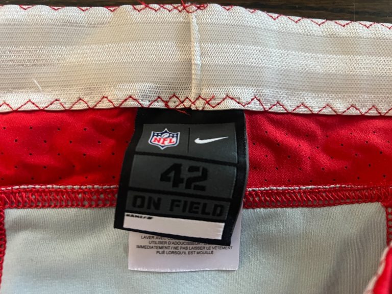 2021 GAME ISSUED KANSAS CITY CHIEFS FOOTBALL PANTS * NOT USED * RED SIZE 42
