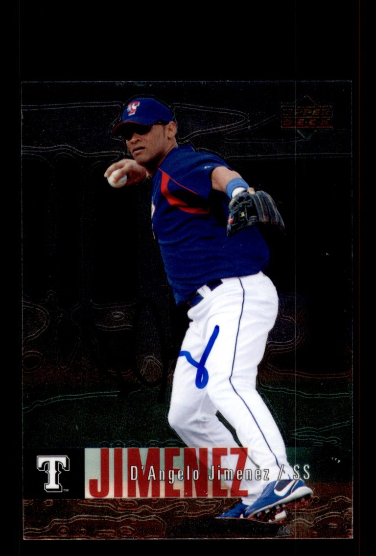 Signed Baseball Card Auto D'Angelo Jimenez 2006 Upper Deck #835 Var.
