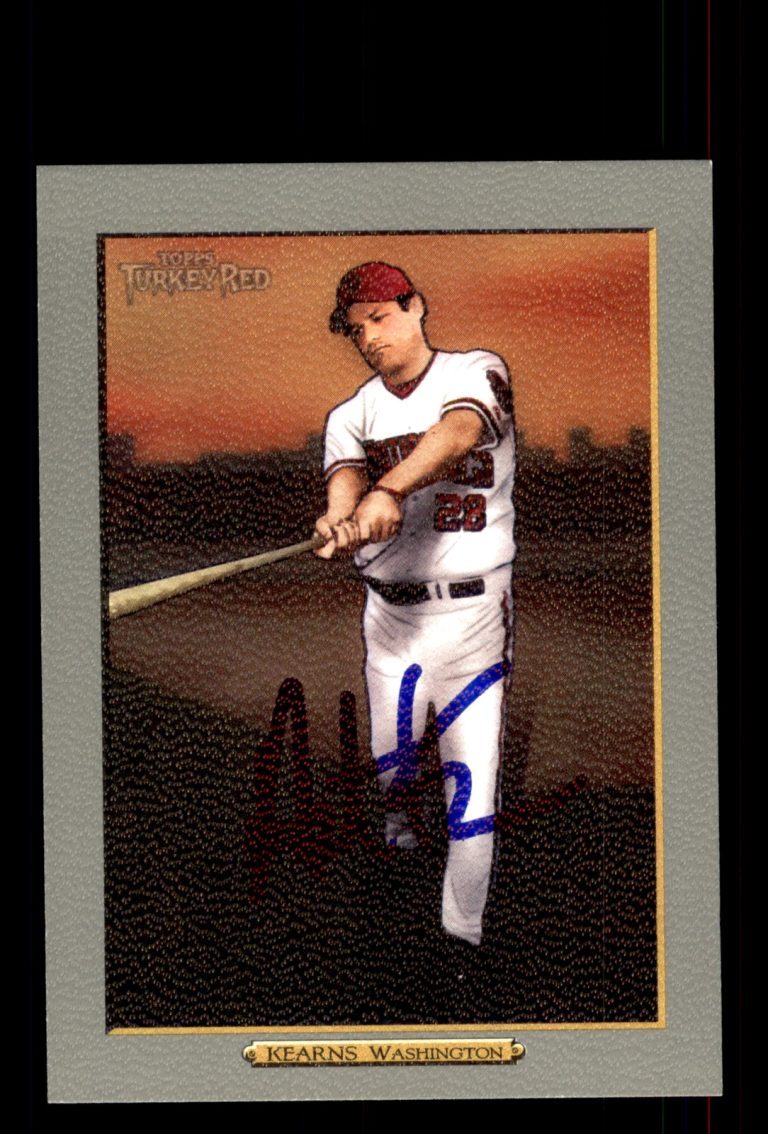 Signed Baseball Card Auto Austin Kearns 2006 Topps Turkey Red #383 Nationals