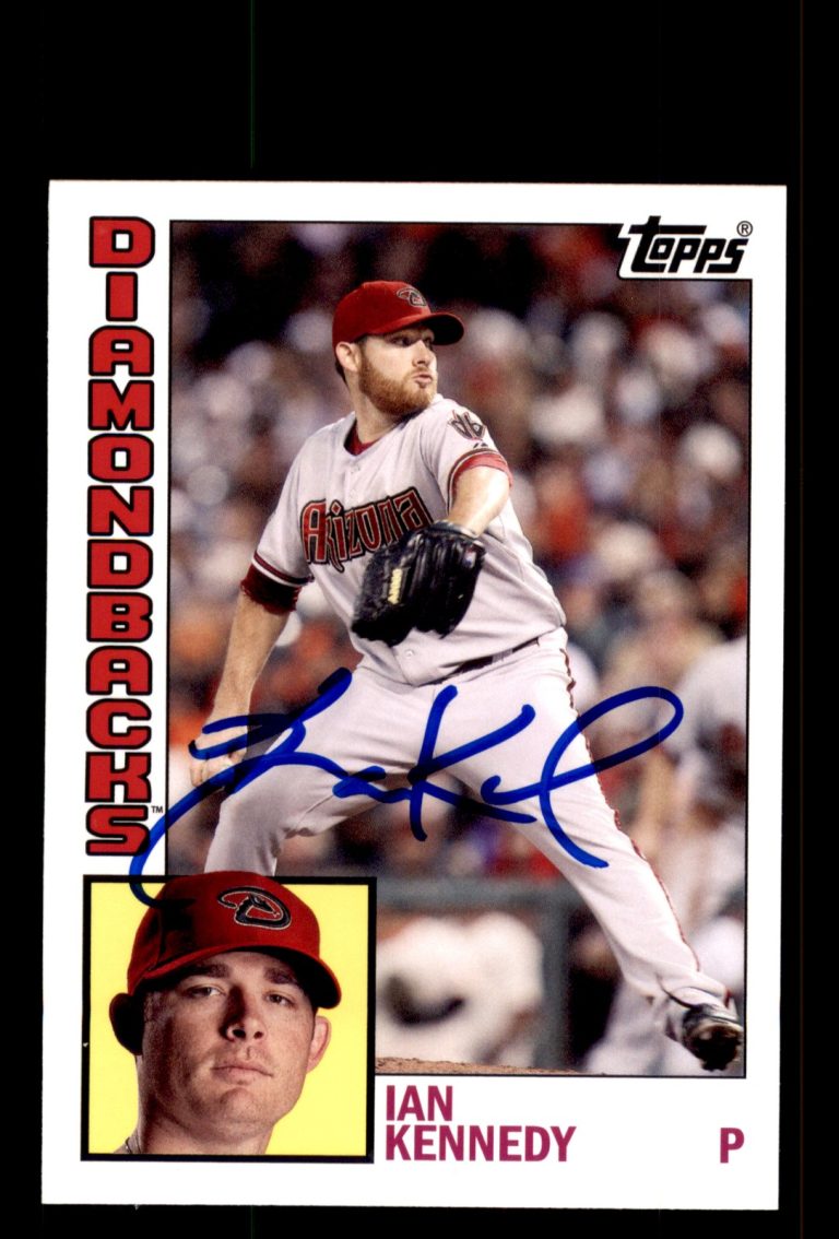 Signed Baseball Card Auto Ian Kennedy 2012 Topps Archives #182 Diamondbacks