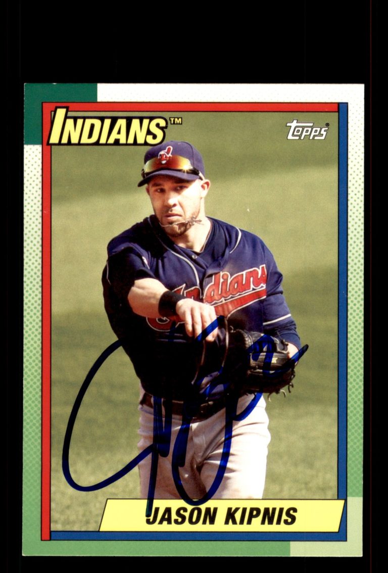 Signed Baseball Card Auto Jason Kipnis 2013 Topps Archives #173 Indians