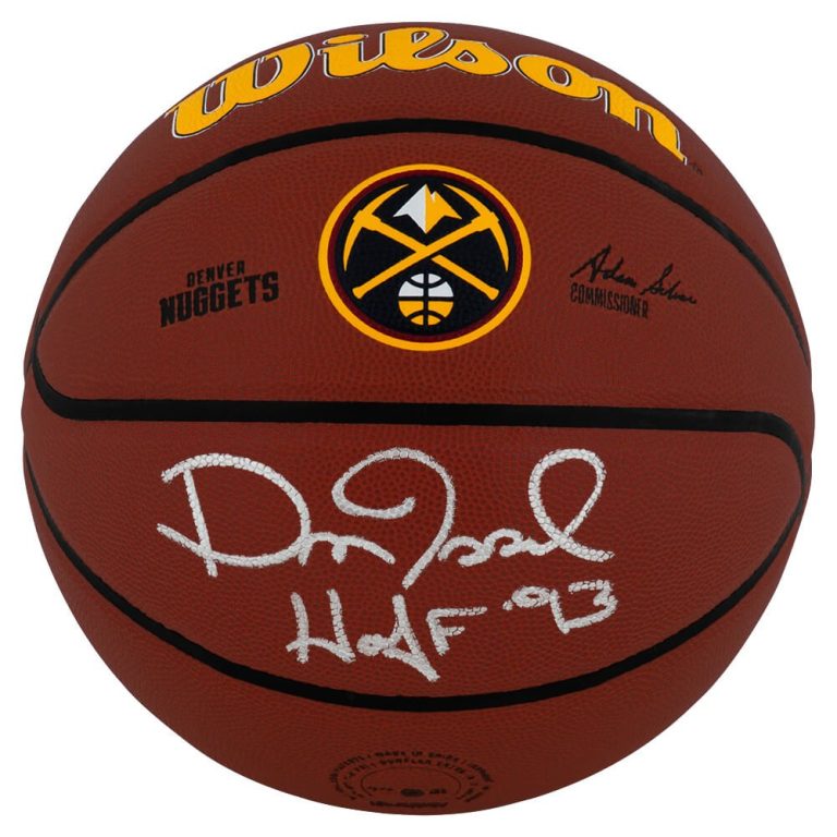 Dan Issel Signed Nuggets Logo Wilson Alliance NBA Basketball w/HOF'93 - (SS COA)
