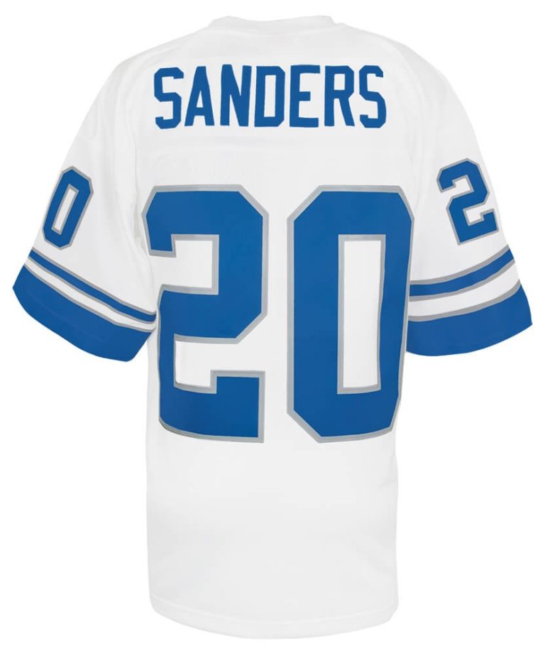 Barry Sanders Detroit Lions 1996 White T/B NFL Legacy Football Jersey -(Size XL)
