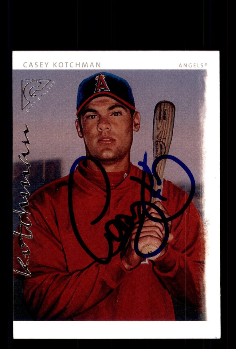 Signed Baseball Card Auto Casey Kotchman 2003 Topps Gallery #180 Anaheim Angels