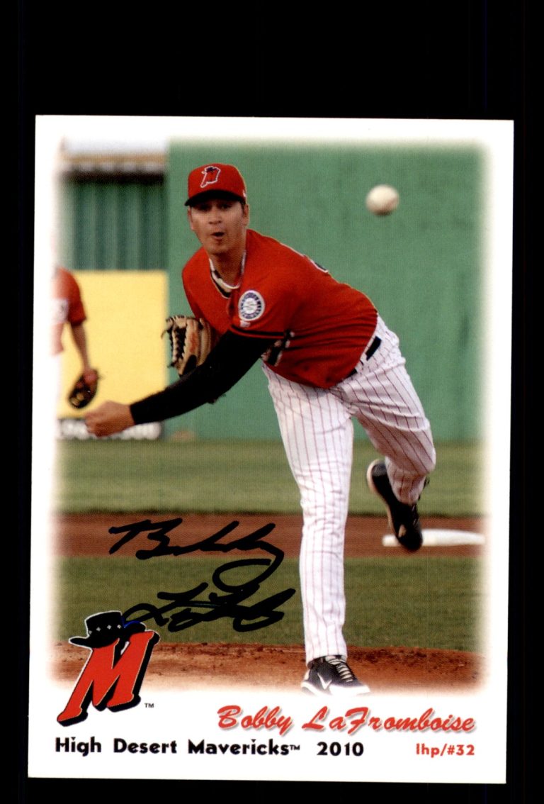 Signed Baseball Card Auto Bobby LaFromboise 2010 High Desert Mavericks
