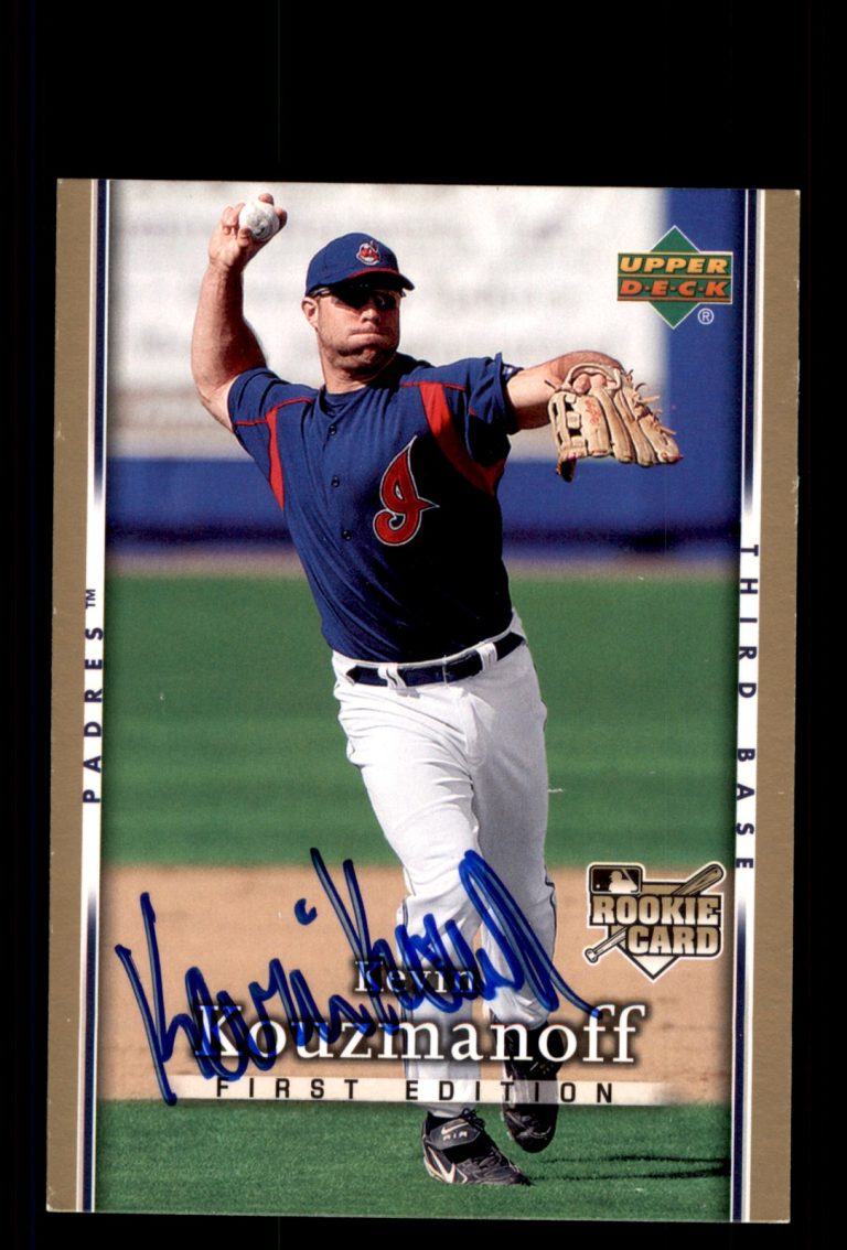 Signed Baseball Card Auto Kevin Kouzmanoff 2007 Upper Deck First Edition #12