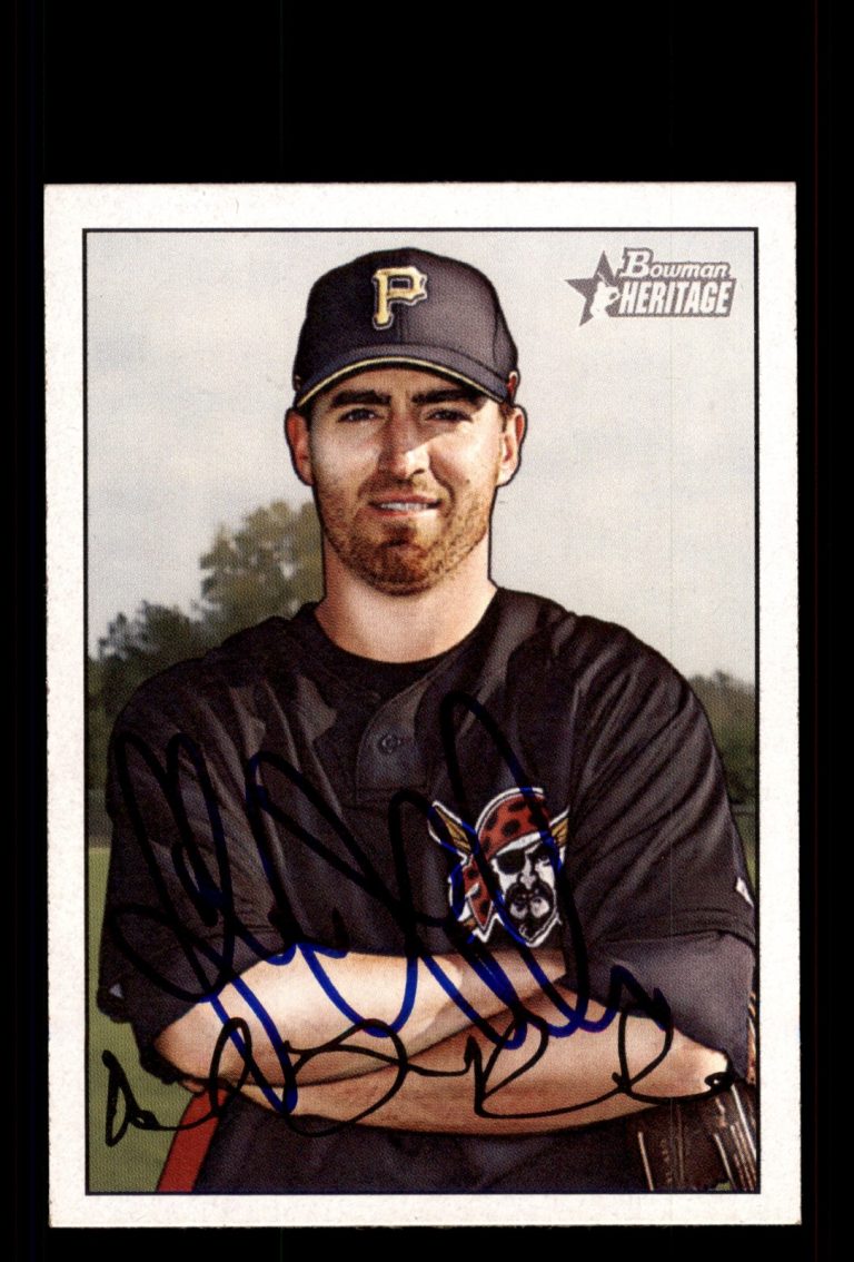 Signed Baseball Card Auto Adam LaRoche 2007 Bowman Heritage #111 Pirates