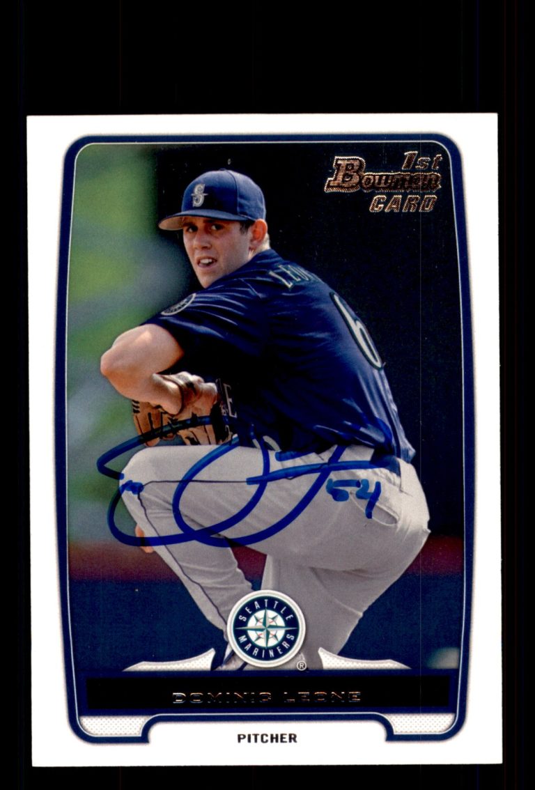 Signed Baseball Card Auto Dominic Leone 2012 Bowman Draft #BDPP164 Mariners