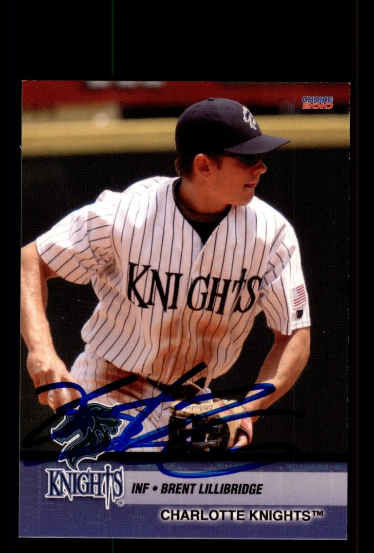 Signed Baseball Card Auto Brent Lillibridge 2010 Choice Charlotte Knights