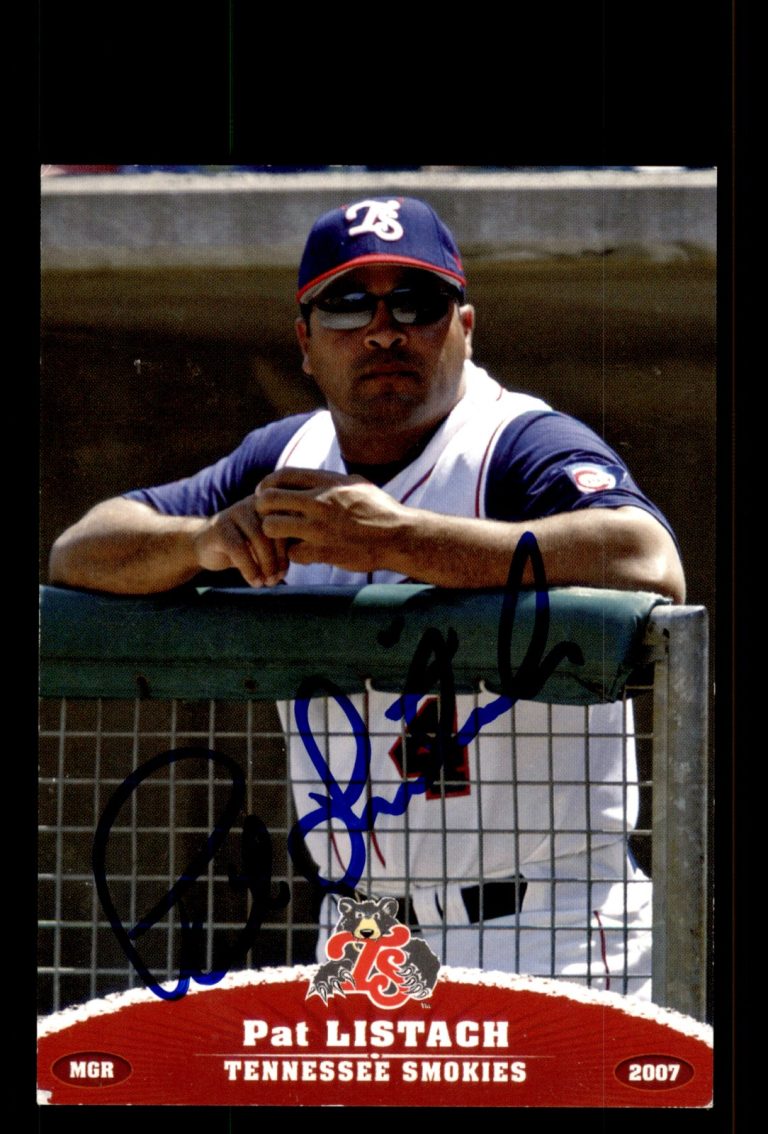 Signed Baseball Card Auto Pat Listach 2007 Grandstand Tennessee Smokies