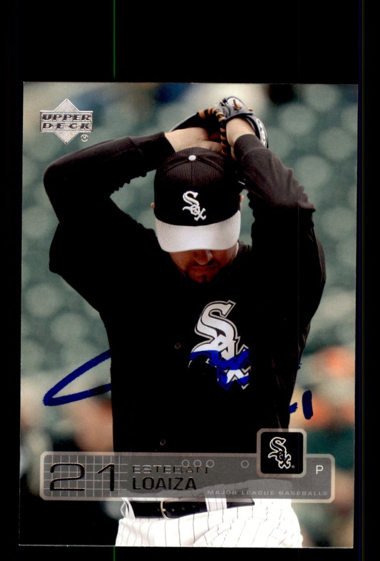 Signed Baseball Card Auto Esteban Loaiza 2003 Upper Deck #599 White Sox