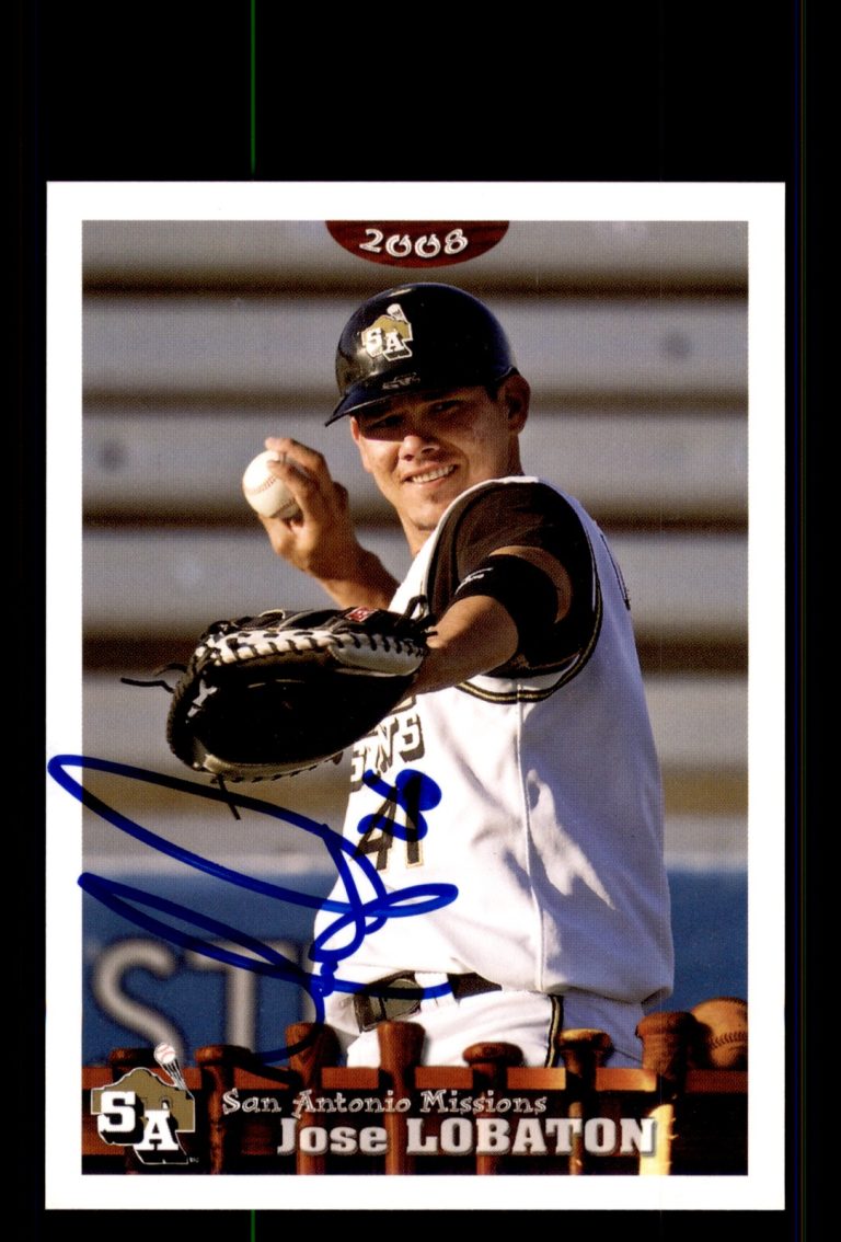 Signed Baseball Card Auto Jose Lobaton 2008 Grandstand San Antonio Missions